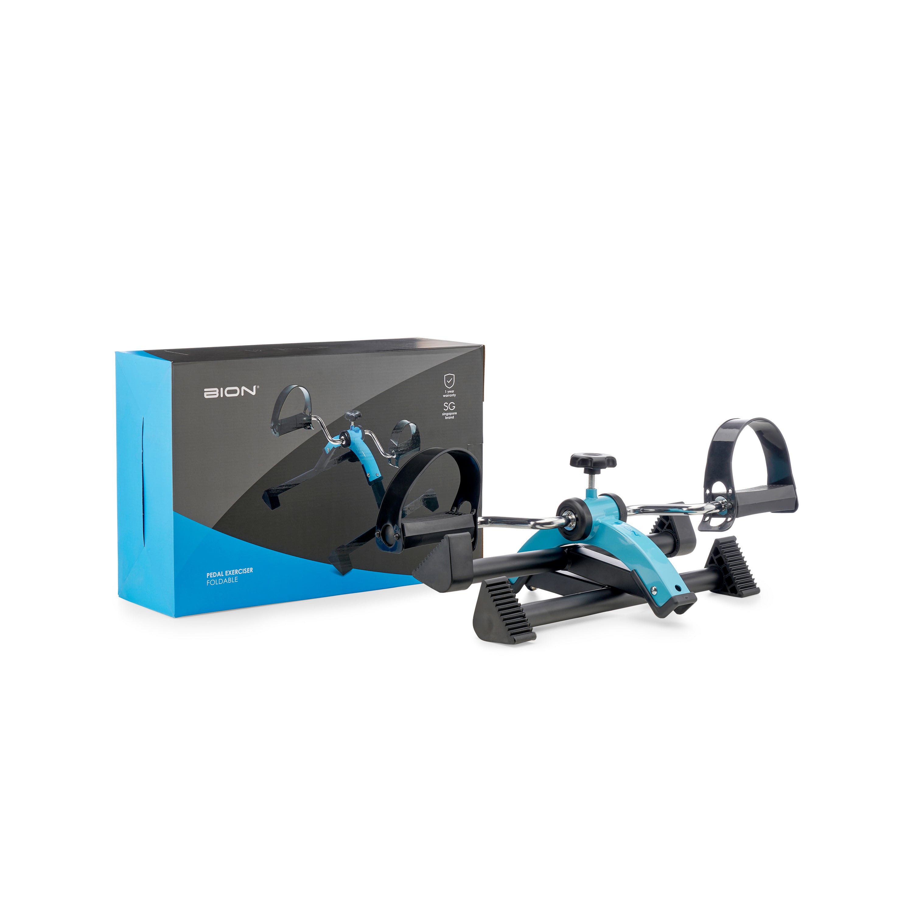 Bion Singapore Pedal Exerciser Foldable Blue Bion SG